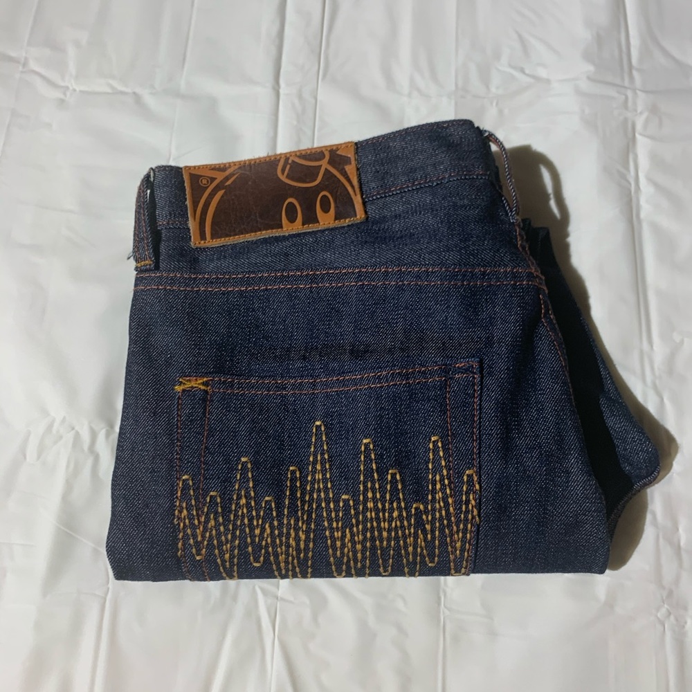 The hundreds blue denim jeans sold sold sold
